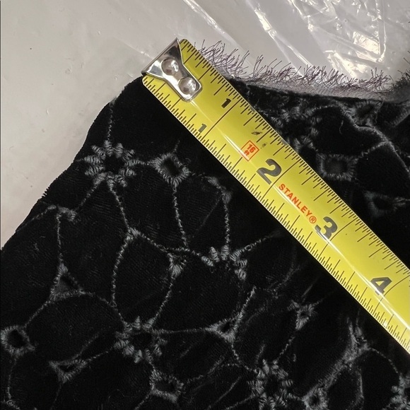 Free People Women’s Beaded Black Velvet Mini Shift Dress - Picture 13 of 15